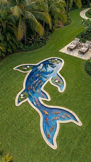 I Built a Koi Fish Pool | ASMR Timelapse #pool #asmr #shorts