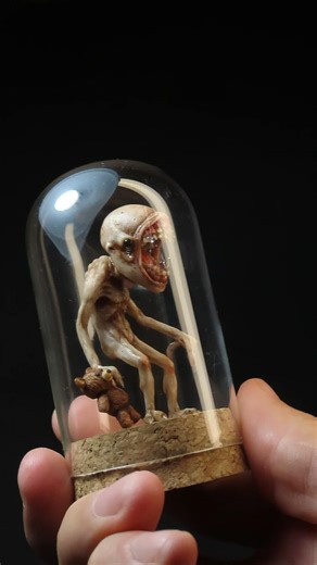 The Teether 🦷...#polymerclay #miniature #monstermaker #horrorart #teething