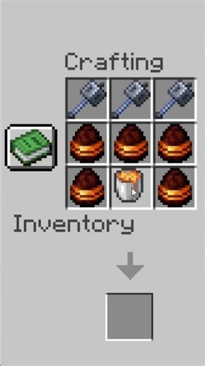 Crafting a LAVA MACE in Minecraft! 🌋🔥#minecraft #mcpe