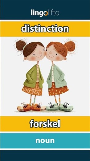 🇬🇧🇩🇰 distinction - forskel : learn English : Lad os lære engelsk : vocabulary builder