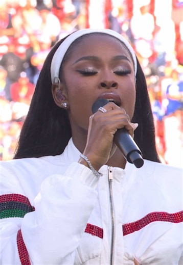 Coco Jones Sings Lift Every Voice at Super Bowl LX