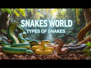 25 Types of Snakes Part 2 | Learn About Amazing Snakes Around the World in 4K! |#snake #animals