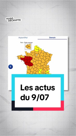 Voici les infos à retenir ce jeudi 9 juillet ➡️ | cyclone