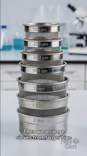 Sieve Analysis Test | Gradation Test in Civil Engineering 🚧 #ytshorts #civilxpress