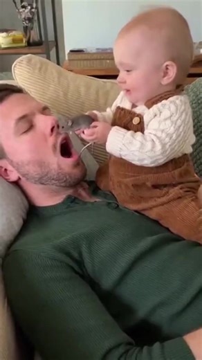 21K views · 408 reactions | “Funniest Wake-Up Prank Ever: Baby vs Dad ” | cool baby2 | Facebook