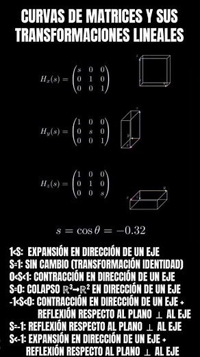 Curvas de matrices y sus transformaciones lineales