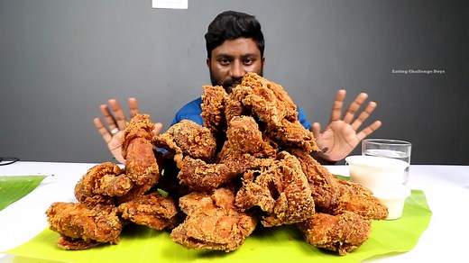 169K views · 6.8K reactions | 3KG Red Fried Chicken Eating Challenge | RFC Chicken | Crispy Chicken | Eating Challenge Boys #StarsEverywhere Royaty Free Music: Bensound.com/royalty-free-music | Eating Challenge Boys | Facebook