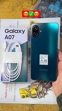 Unboxing Samsung galaxy A07 Review