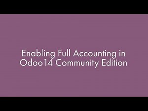 How To Enable Full Accounting Feature In Odoo 14 Community Edition
