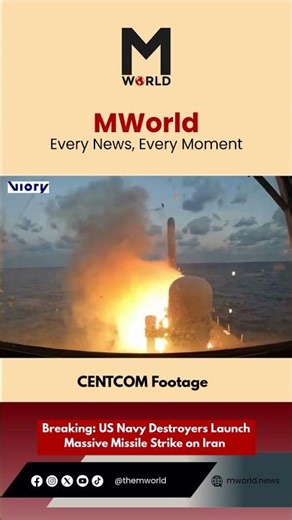 Breaking: US Navy Destroyers Launch Massive Missile Strike on Iran | CENTCOM Footage
