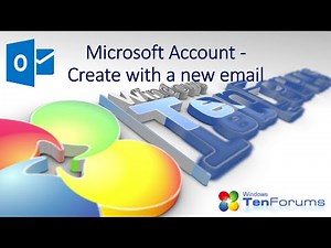 Create an MS Account with new email