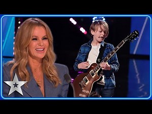11-year-old ROCKSTAR plays guitar BEHIND HIS BACK! | Auditions | BGT 2023