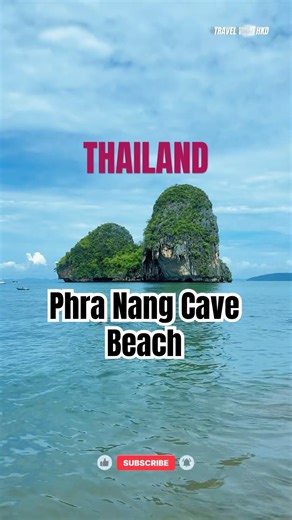 Phra Nang Cave Beach Krabi 🏝️🇹🇭 #thailand #vacation #travel #nature #fyp #beach #krabi