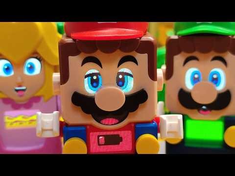 LEGO Mario LOW Battery Luigi Low Battery & Peach LOW Battery | How to change | LEGO and NINTENDO