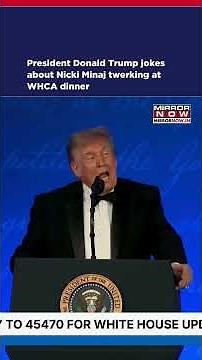 Trump Jokes About Nicki Minaj Twerking at WHCA Dinner; Video Goes Viral | Watch #ytshorts