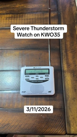 EAS: Severe Thunderstorm Watch on KWO35 (3/11/2026) #emergencyalertsystem #eas #severeweather #noaaweatherradio