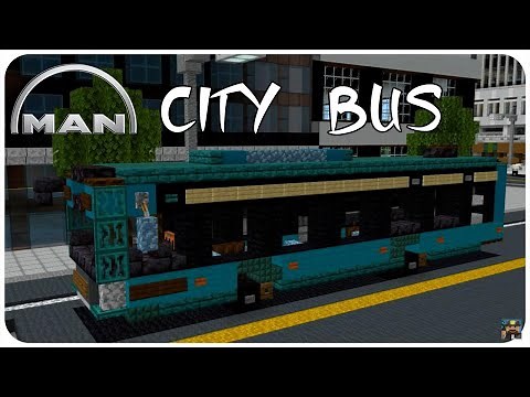 How to Build a City Bus in Minecraft (MAN Lion's City 12 2018) Minecraft City Bus Tutorial
