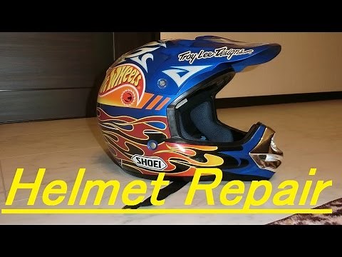 内装が廃版になったヘルメット 内装流用術 SHOEI VFX-R helmet repair センターパッド編