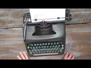 TYPEWRITER TUTORIAL | 1952 Smith Corona Sterling Manual Vintage Typewriter
