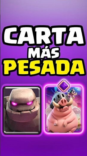 LAS 5 CARTAS MÁS PESADAS DE CLASH ROYALE🛡