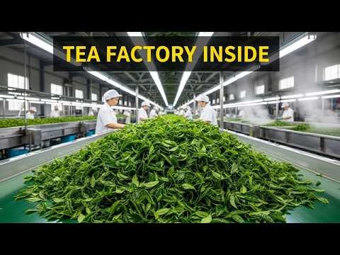 Inside the Tea Factory: How Fresh Leaves Become Premium Tea Bags (Full Process)