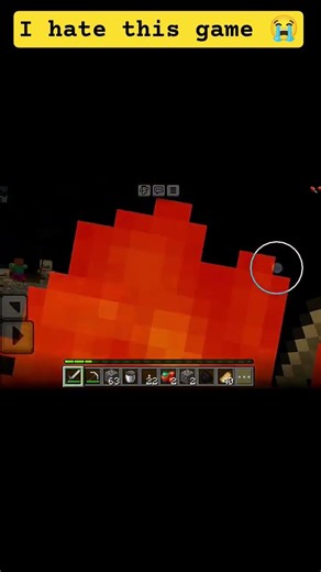 Almost died in Minecraft #minecraft #viral #youtubeshorts #funny