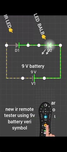 new ir remote tester using 9v battery veri symbol