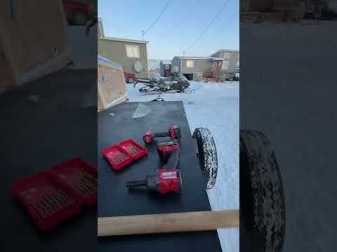 Muddy River Wholesale 4x8 Freedom Folding Trailer from Costco assembly