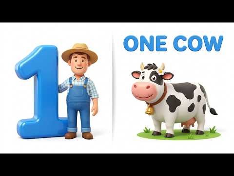 Counting Cows Song: 1 to 10 Numbers for Kids!