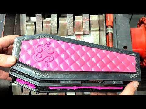 Extreme Shredder Stress Testing ORIGINAL Monster High Secrets Coffin Storage Lockers! #funny