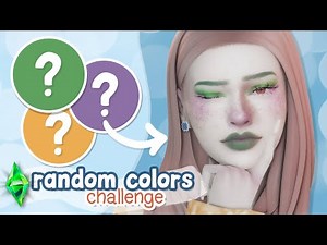 Letting RANDOM colors create my sim in the Sims 4…