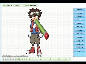 How to Draw Taiki Kudo (Digimon)