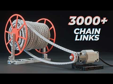 The Longest LEGO Technic Chain Experiment #lego #legotechnic #experiment