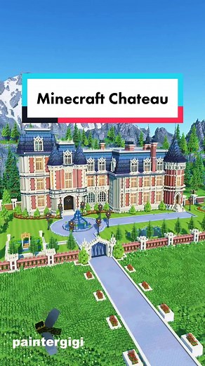 French Chateau Minecraft Build Tutorial