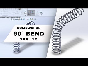 How to design 90° Bend Spring in SolidWorks.