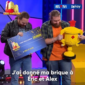 24K views · 181 reactions | Éric et Alex ont remporté la deuxième saison de Lego Masters 隣拾 Retrouvez les meilleurs moments de « Lego Masters » sur RTL play ➡️ https://link.rtlplay.be/rtlplay/LegoMasters | RTL tvi | Facebook