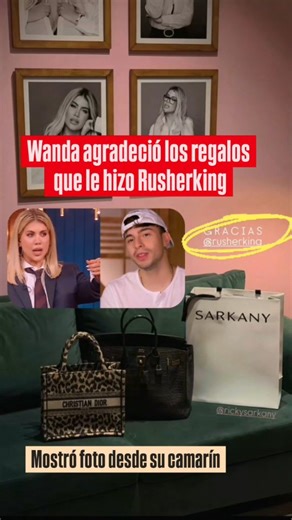 TeConté! on Instagram: "RUSHERKING LE HIZO REGALOS A WANDA NARA El cantante -ex de La China Suárez- está participando del Repechaje de Masterchef Celebrity y ya ha tenido cruces picantes con la conductora. Ahora, con este gesto de Rusherking hacia Wanda, sumó un capítulo inesperado pues ahora aparece vinculado, al menos desde lo simbólico, a la conductora, lo que para muchos en las redes no fue una simple coincidencia. . ¿Qué opinás? . . . #wandanara #rusherking #repechaje #regalos #masterchefce