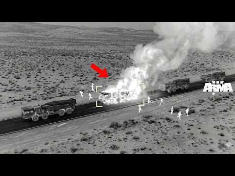 3 minutes ago! A US MQ-9 drone detected a convoy carrying Iran's most advanced missile systems