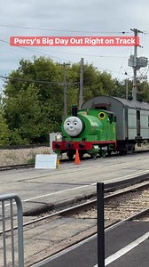 Percy’s Big Day Out Right on Track #PercyTheEngine #BigDayOut #TrainAdventure #FamilyFun #DayOutWithThomas #LittleGreenEngine #RailwayFriends #TrainLovers #PercyFan #SmilingEngine | Train Lovers