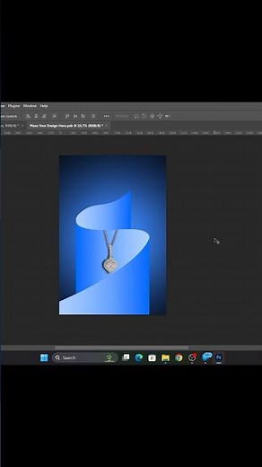 ✨ Jewellery Poster Design in Photoshop | Elegant Gold Jewellery Banner Tutorial 💍