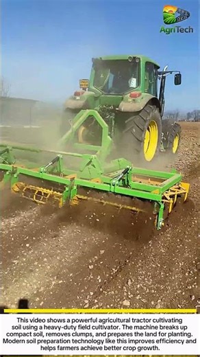 Heavy Tractor Soil Cultivation | Powerful Field Preparation Machine
