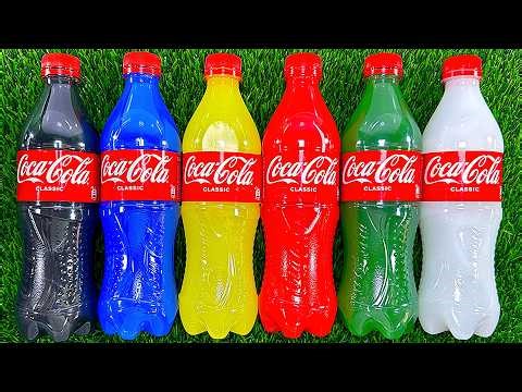 Rainbow Soda Bottles & Candy | Visual ASMR Pour & Crunch