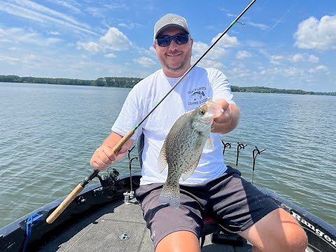 Summertime Crappie Fishing High Rock Lake 2023