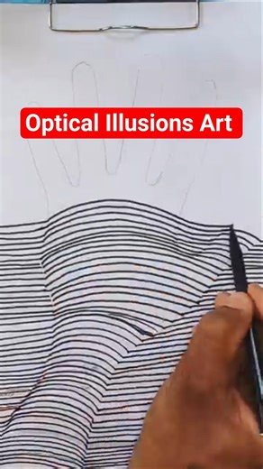 3D Hand Drawing ll Op Art #shorts #viral #shortsfeed @MrBeast