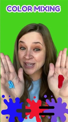 Color Mixing Fun for a kids #kids #shorts