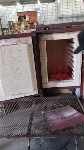 POST WELD HEAT TREATMENT: USING FAN TO AIR COOL MIG WELDED STEEL PLATE FROM FURNACE IN WORKSHOP PWHT