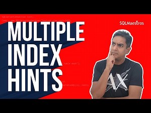 SQL Server Index Internals – Multiple Index Hints by SSMS - (by Amit Bansal)