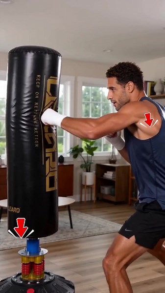 🔥 Every punch has a purpose. #tiktokshopdealsforyoudays #WeeklyDeals #lekaro #punchingbag #homegym #FITNESSEQUIPMENT #Boxing Wraps