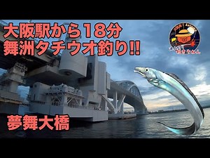 【舞洲】大阪から18分でタチウオ釣り!!【夢舞大橋】