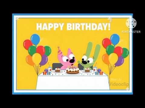 Hoops And Yoyo Cards Happy birthday Video Clip